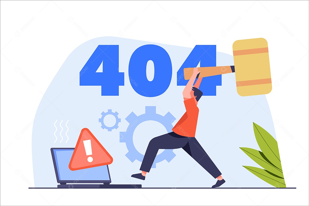 Erro 404 Falha do Sistema Vetor EPS