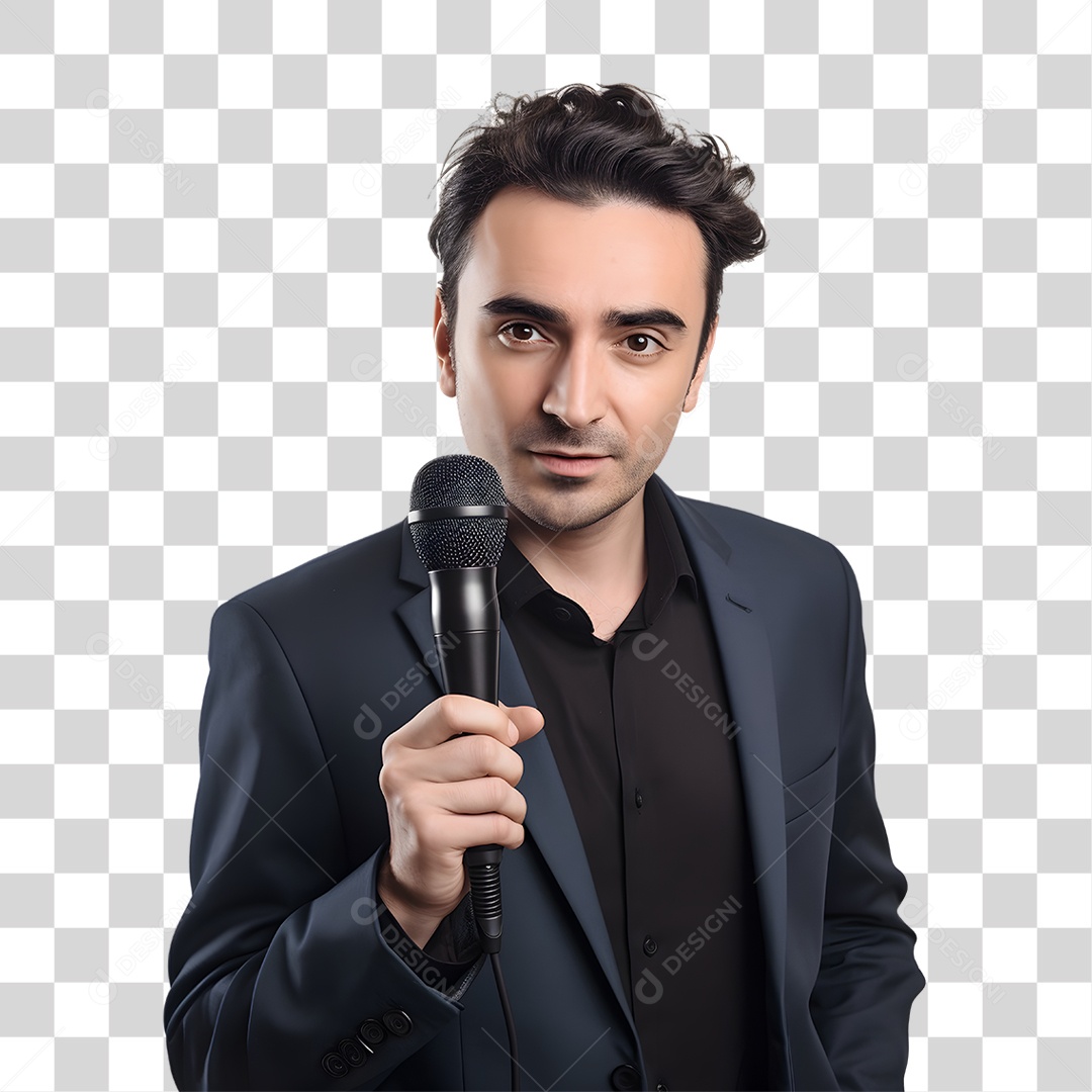 Homem Cantor PNG Transparente