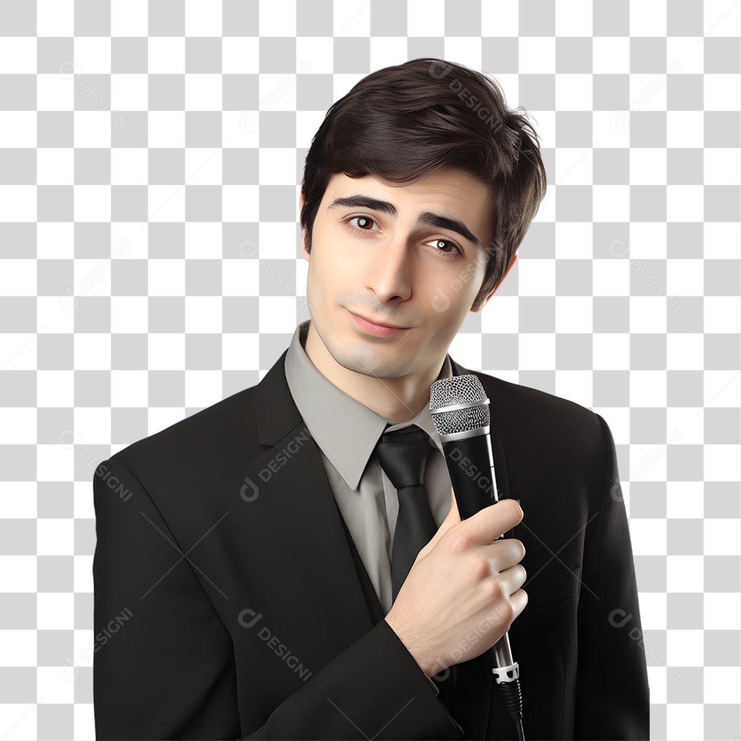 Homem Cantor PNG Transparente
