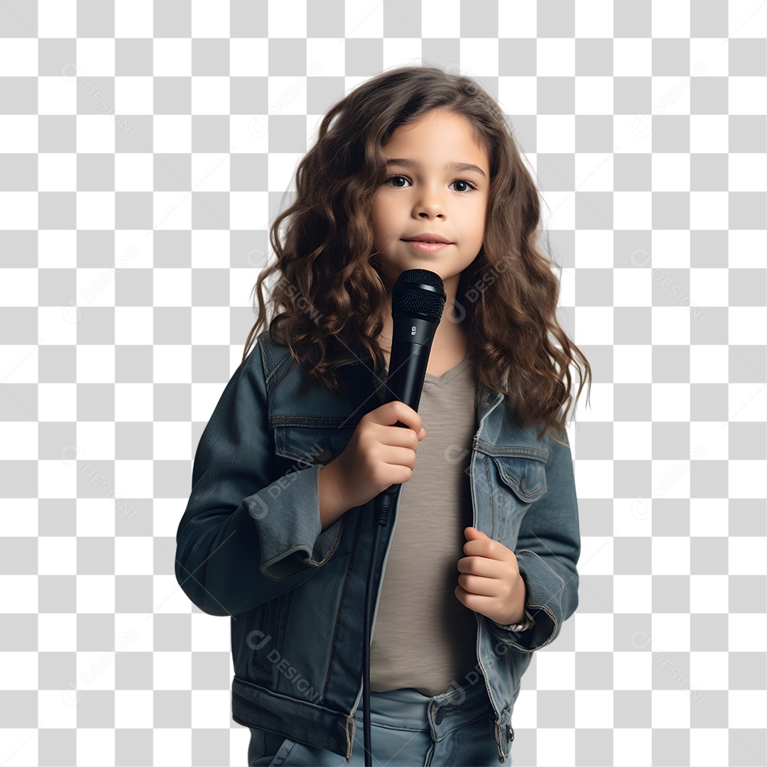 Criança Cantora PNG Transparente