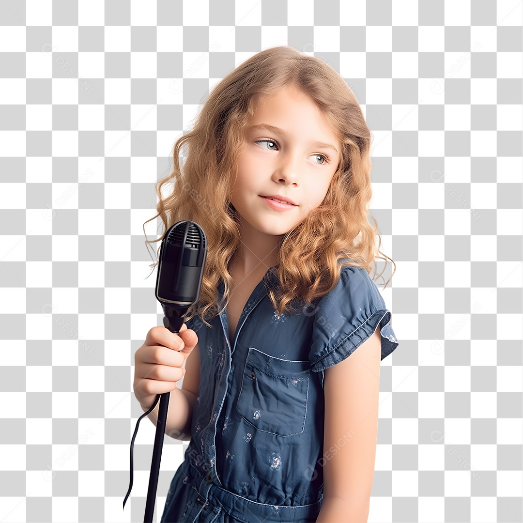 Criança Cantora PNG Transparente