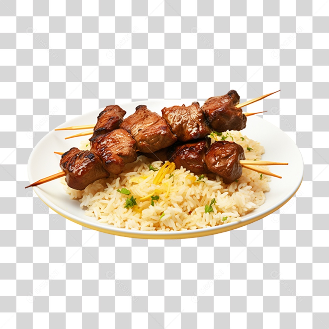 Espetinho Porções PNG Transparente
