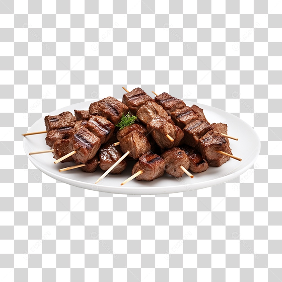 Espetinho Porções PNG Transparente