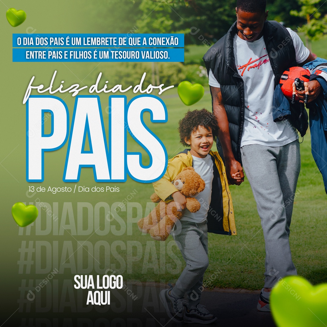 Feliz Dia dos Pais Social Media PSD Editável