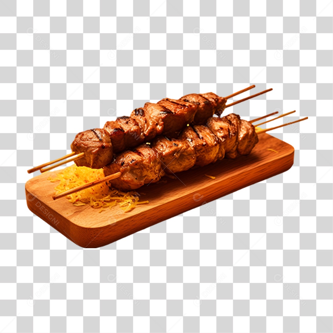 Espetinho Porções PNG Transparente