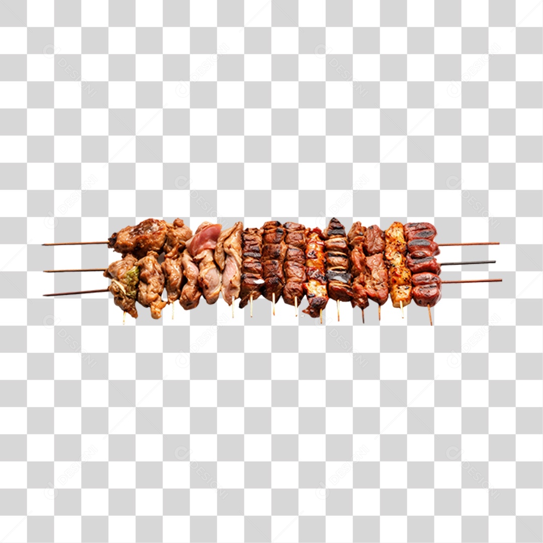 Espetinho Porções PNG Transparente