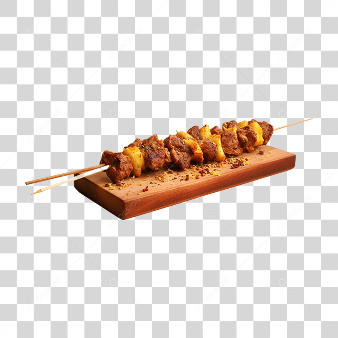 Espetinho Porções PNG Transparente