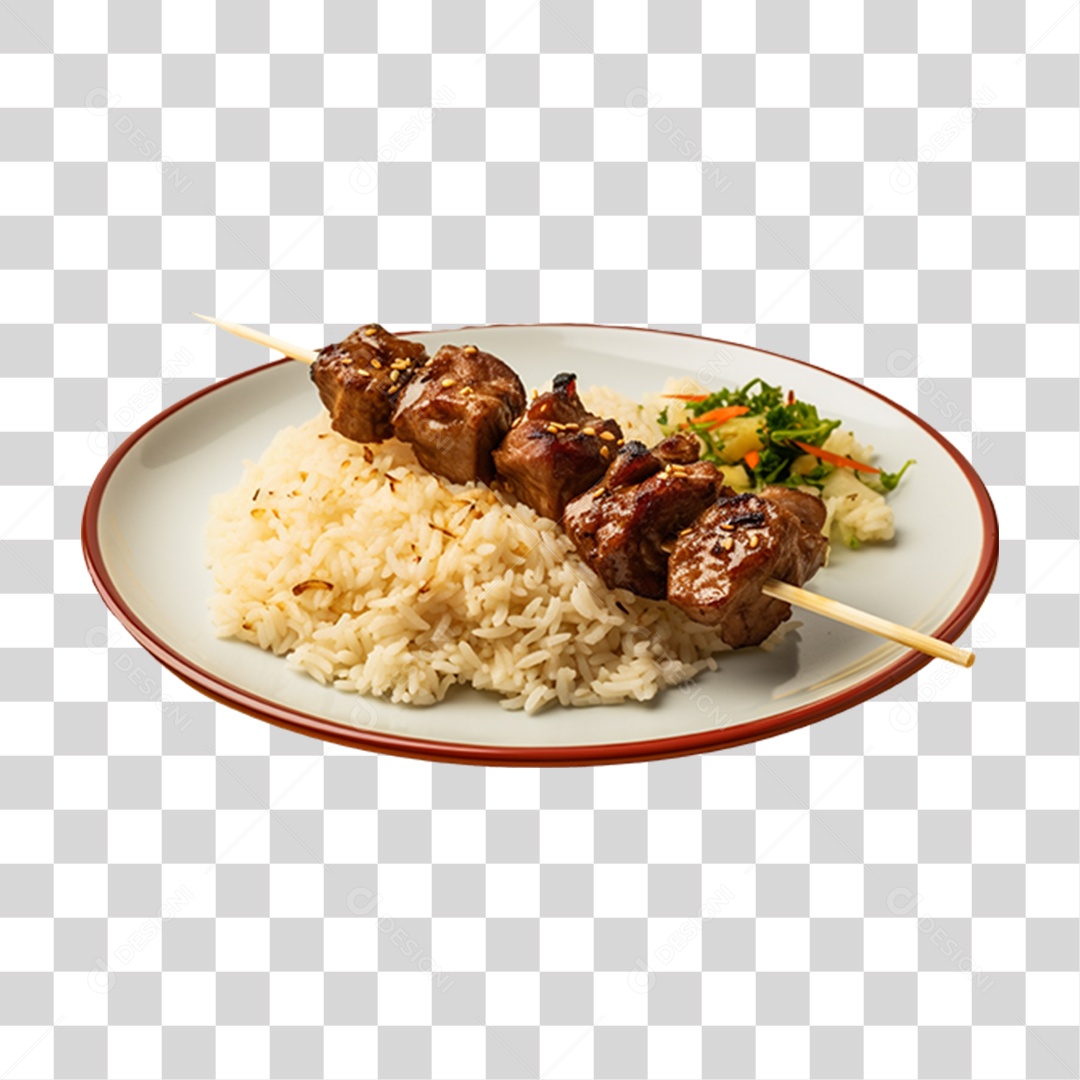 Espetinho Porções PNG Transparente