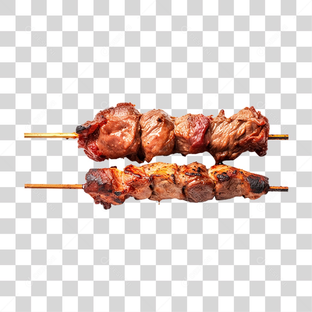 Espetinho Porções PNG Transparente