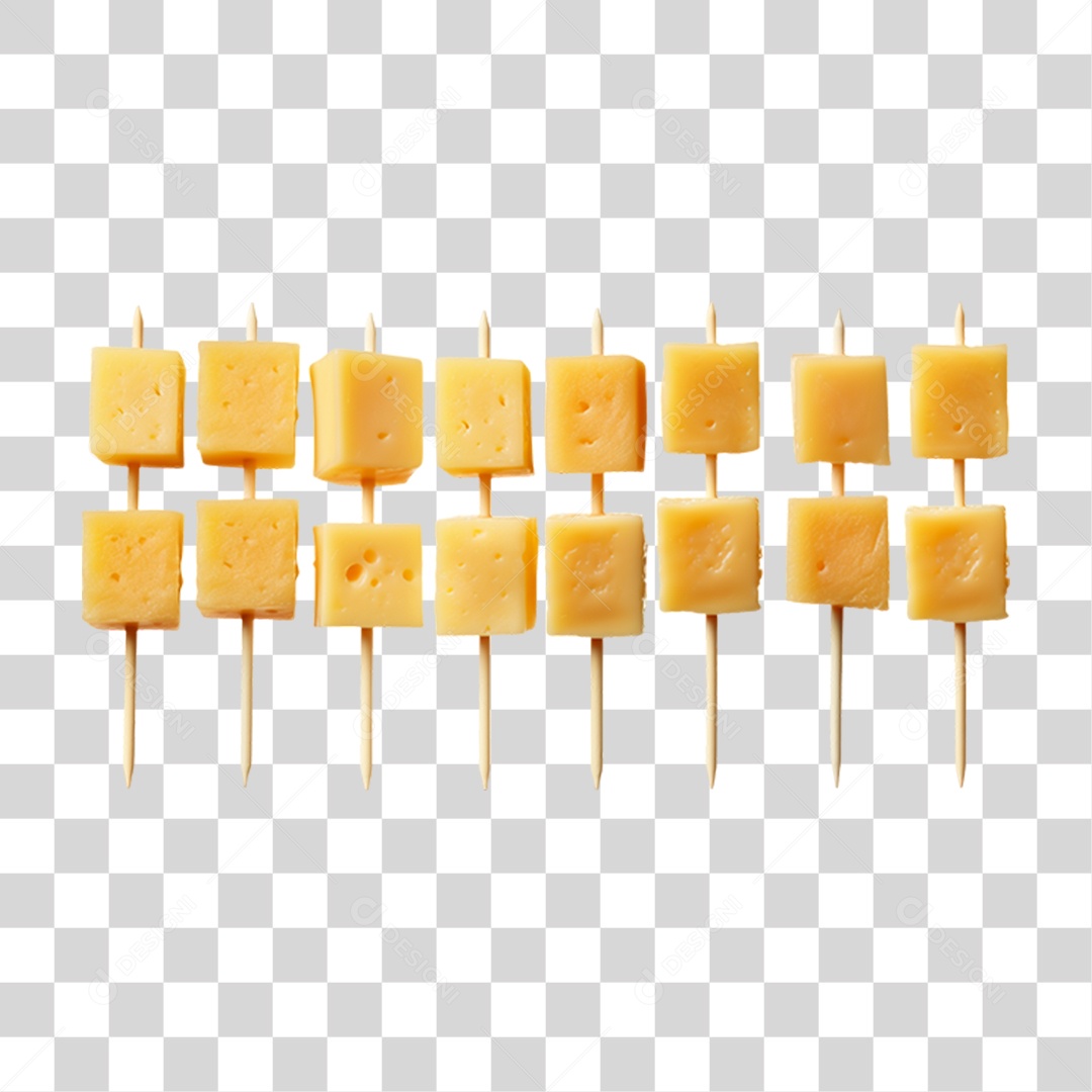 Espetinhos de Queijo PNG Transparente