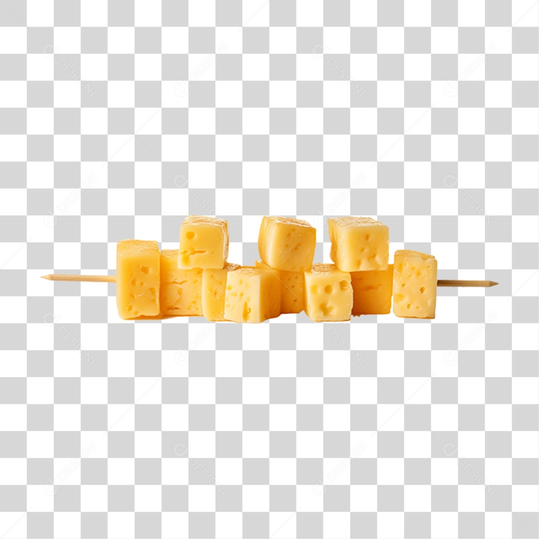 Espetinho de Queijo PNG Transparente