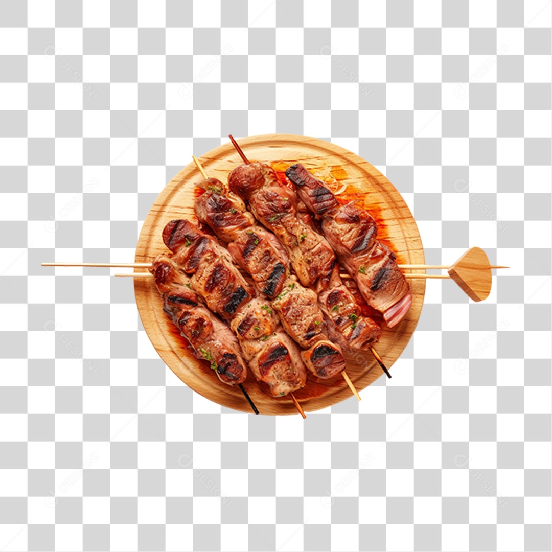 Espetinho Porções PNG Transparente