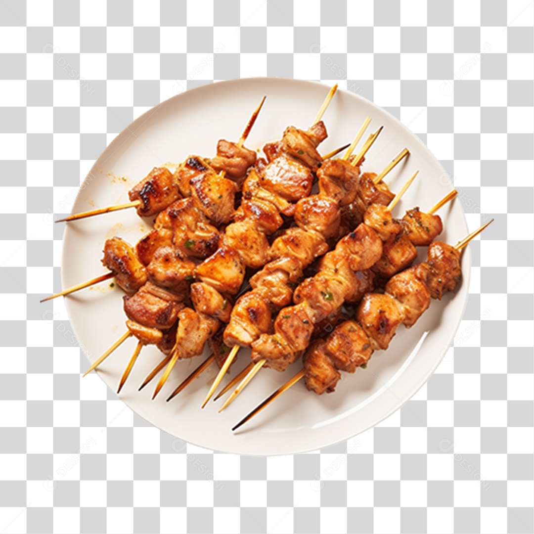 Espetinho Porções PNG Transparente