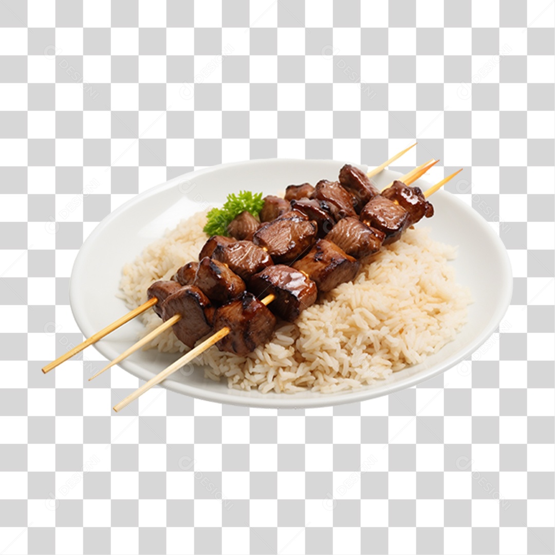 Espetinho Porções PNG Transparente