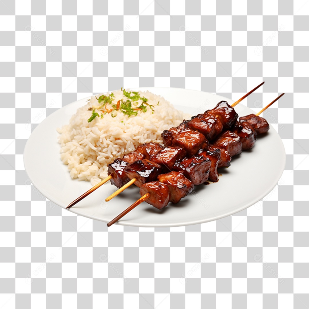 Espetinho Porções PNG Transparente