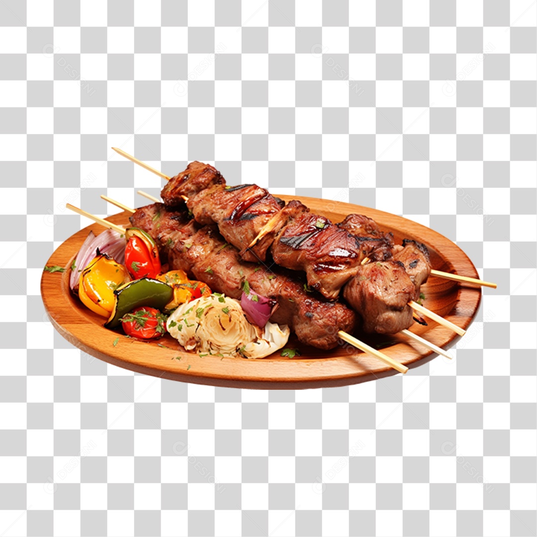 Espetinho Porções PNG Transparente