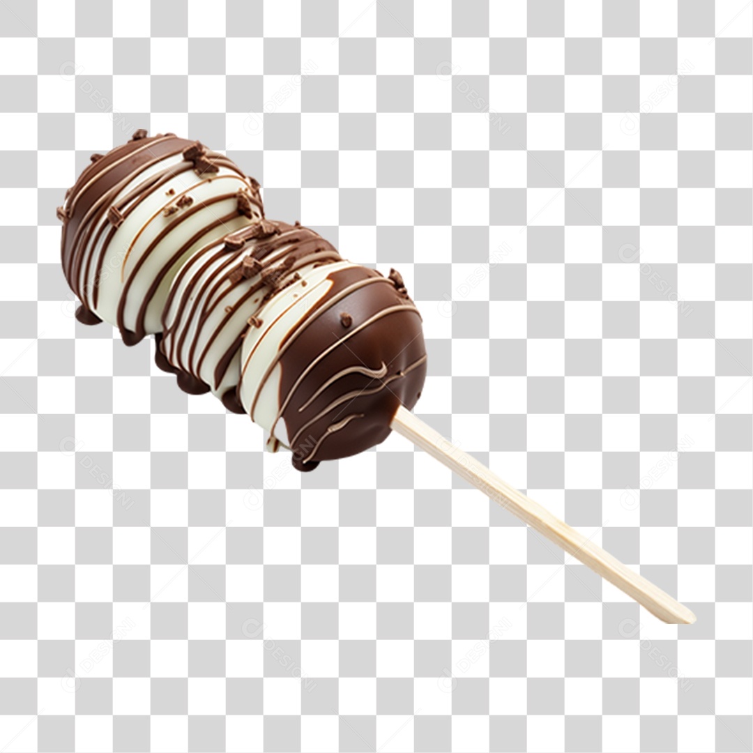 Espetinho de Chocolate PNG Transparente