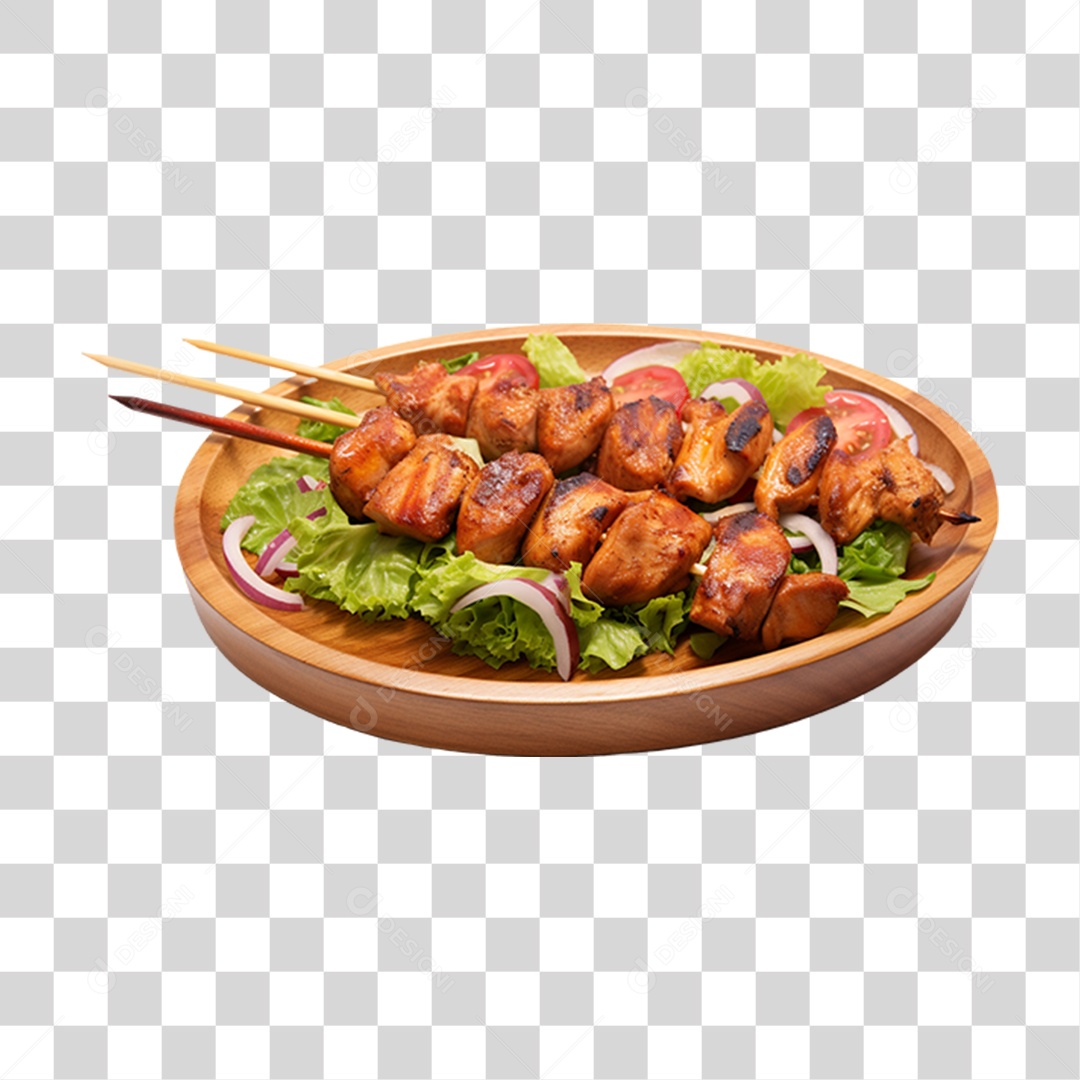 Espetinho Assado PNG Transparente