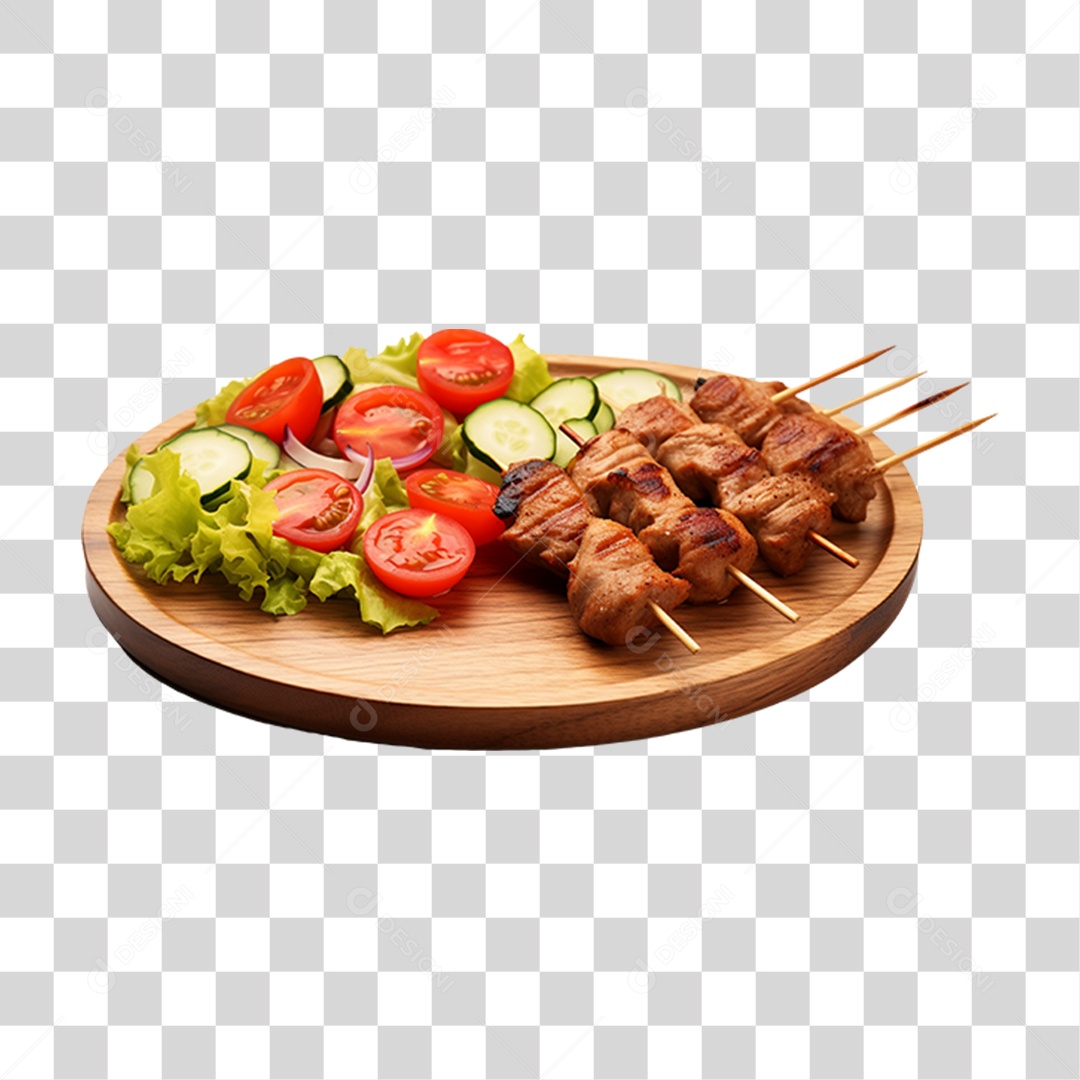 Espetinho Assado PNG Transparente