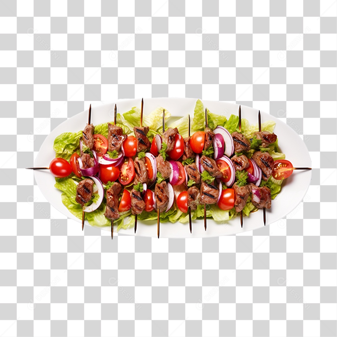 Espetinho Assado PNG Transparente
