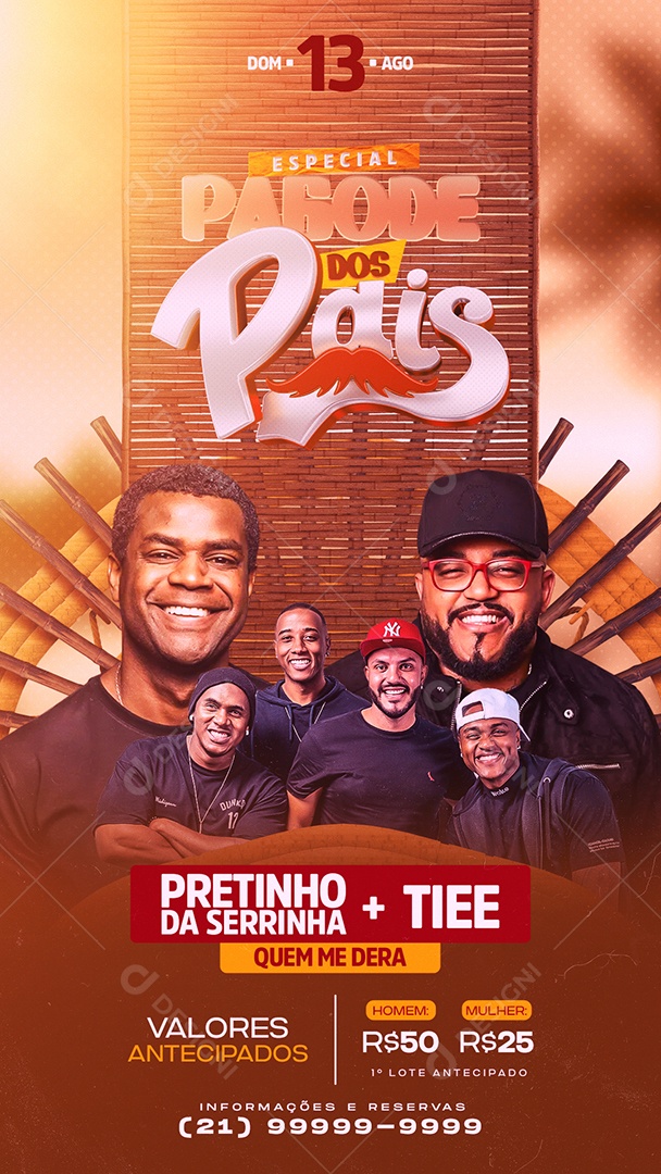 Story Flyer Pagode Dos Pais Especial Social Media PSD Editável