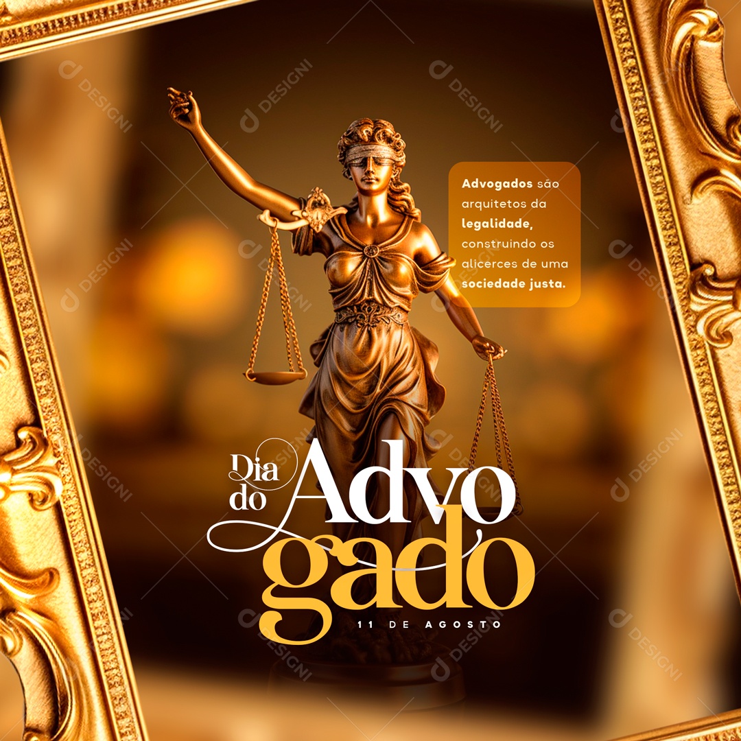 Dia Do Advogado Arquitetos Da Legalidade Social Media PSD Editável