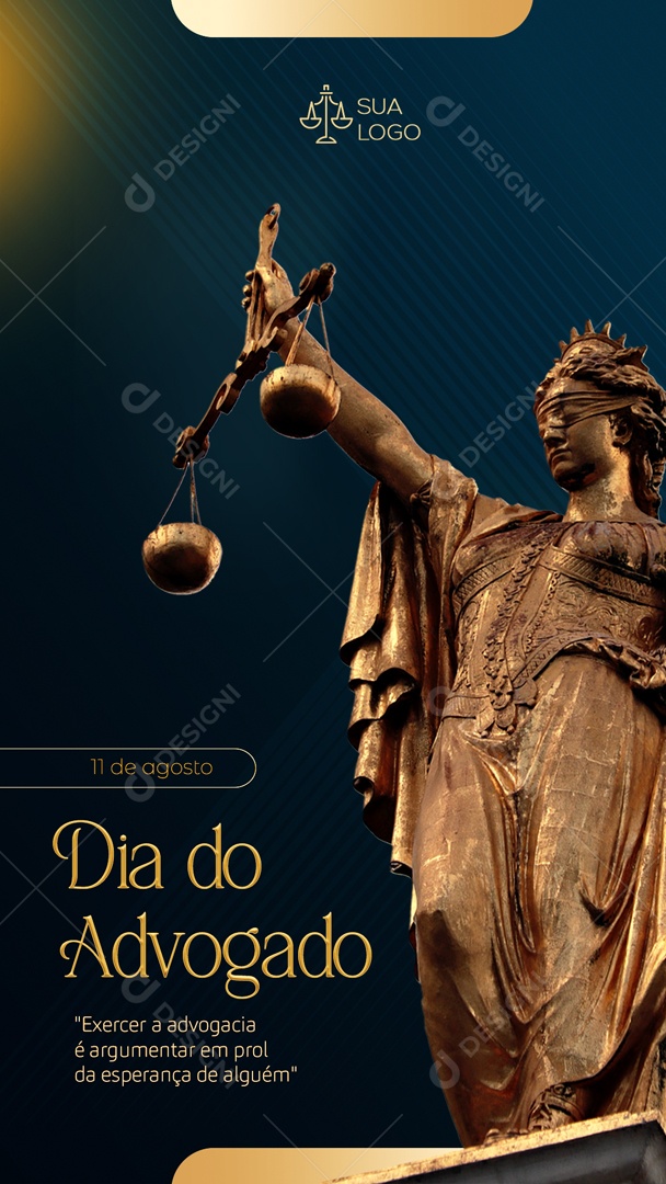 Story Dia Do Advogado Social Media PSD Editável