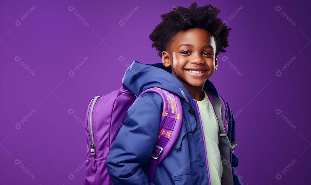 Menino sorridente estudante