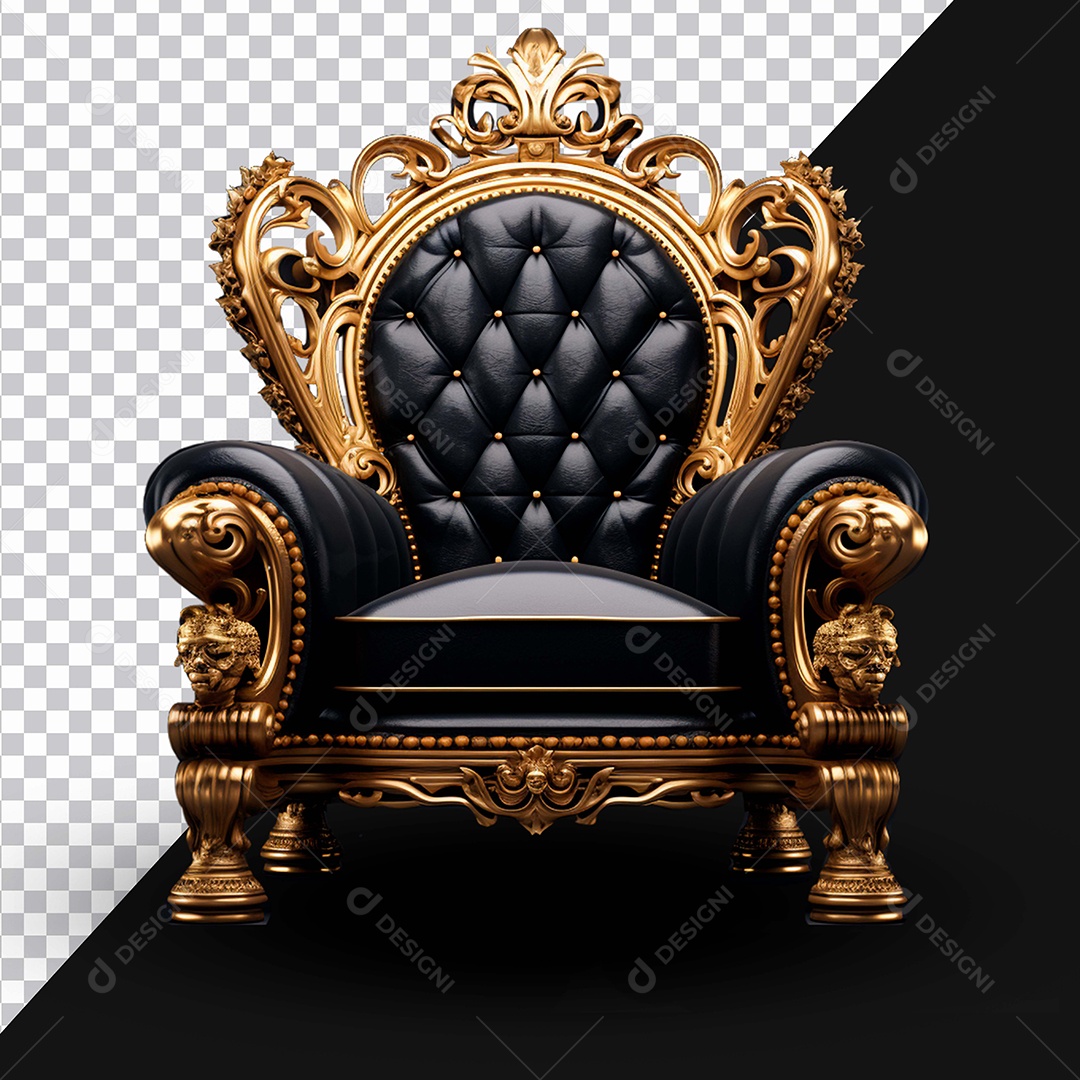 Elemento 3D Poltrona Para Composição PSD