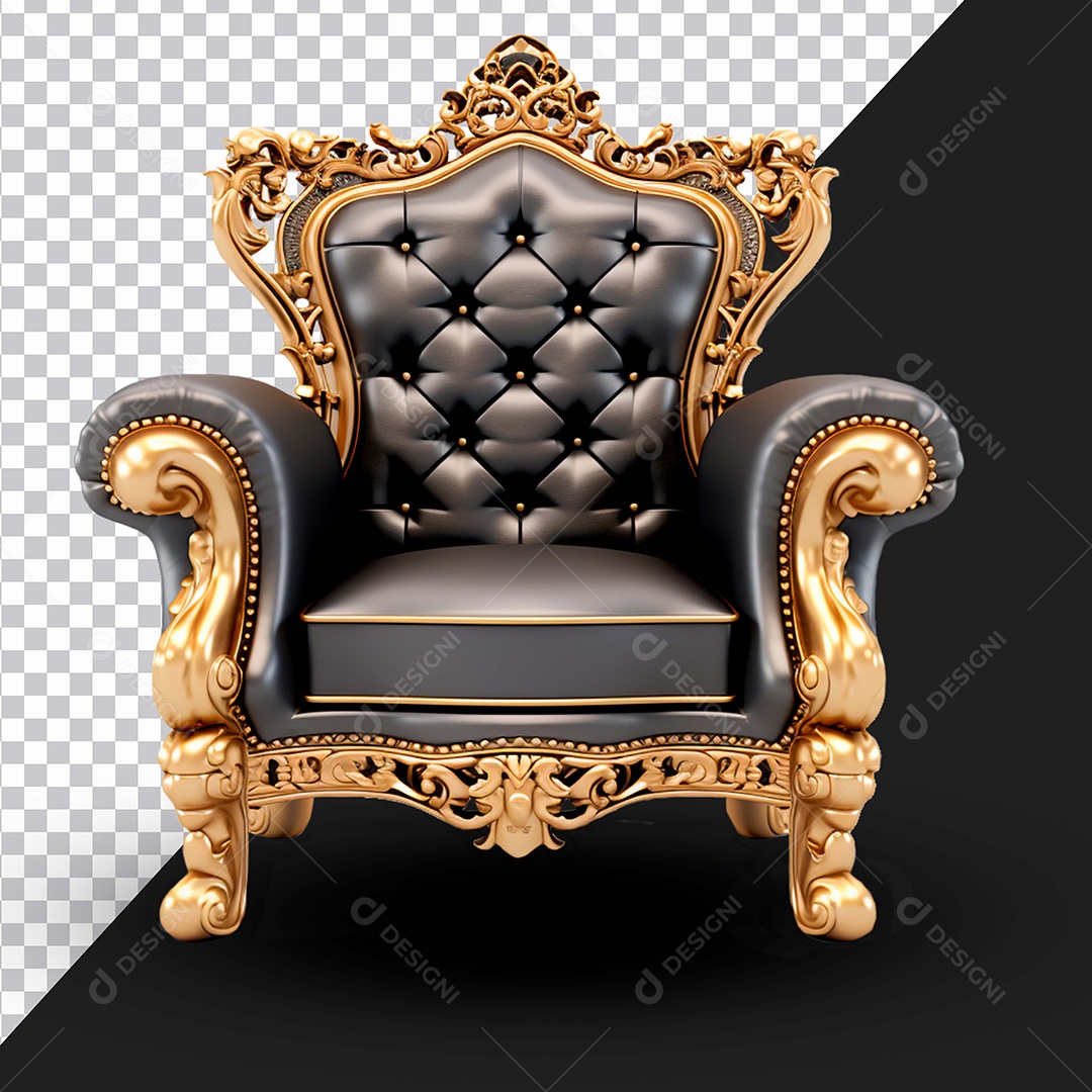 Elemento 3D Poltrona Para Composição PSD