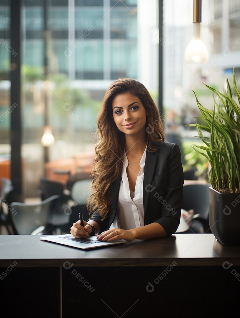 Linda mulher empresária