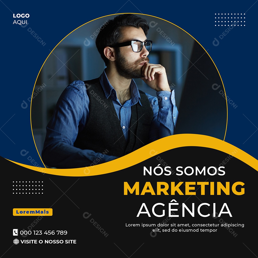 Social Media Nós Somos Marketing PSD Editável