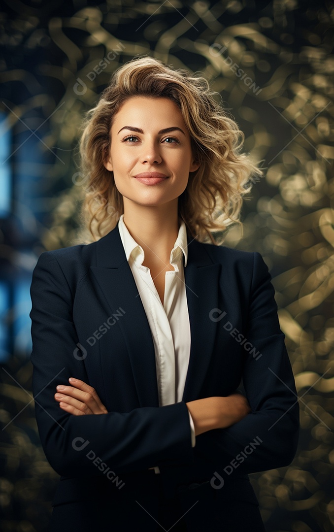 Retrato de mulheres de negócios alegres em terno