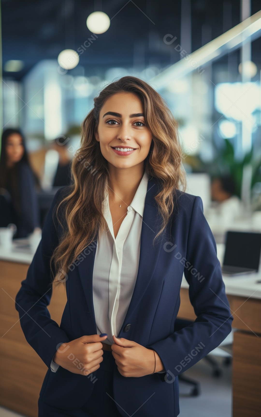 Retrato de mulheres de negócios alegres em terno
