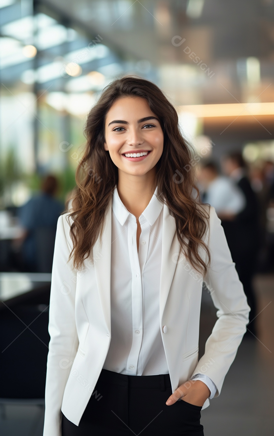 Retrato de mulheres de negócios alegres em terno