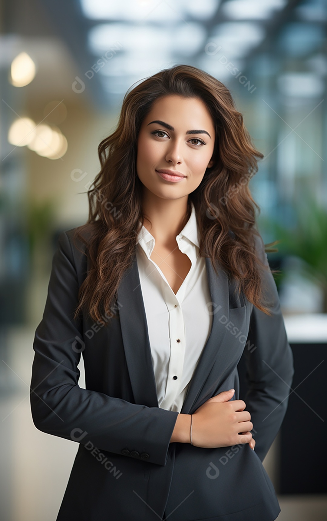 Retrato de mulheres de negócios alegres em terno