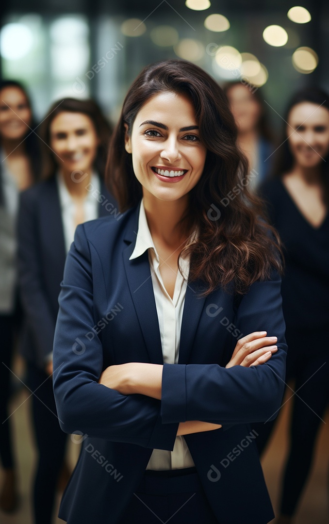 Linda empresária moderna