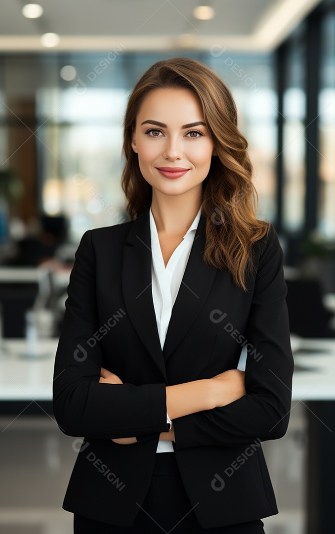 Linda empresária moderna