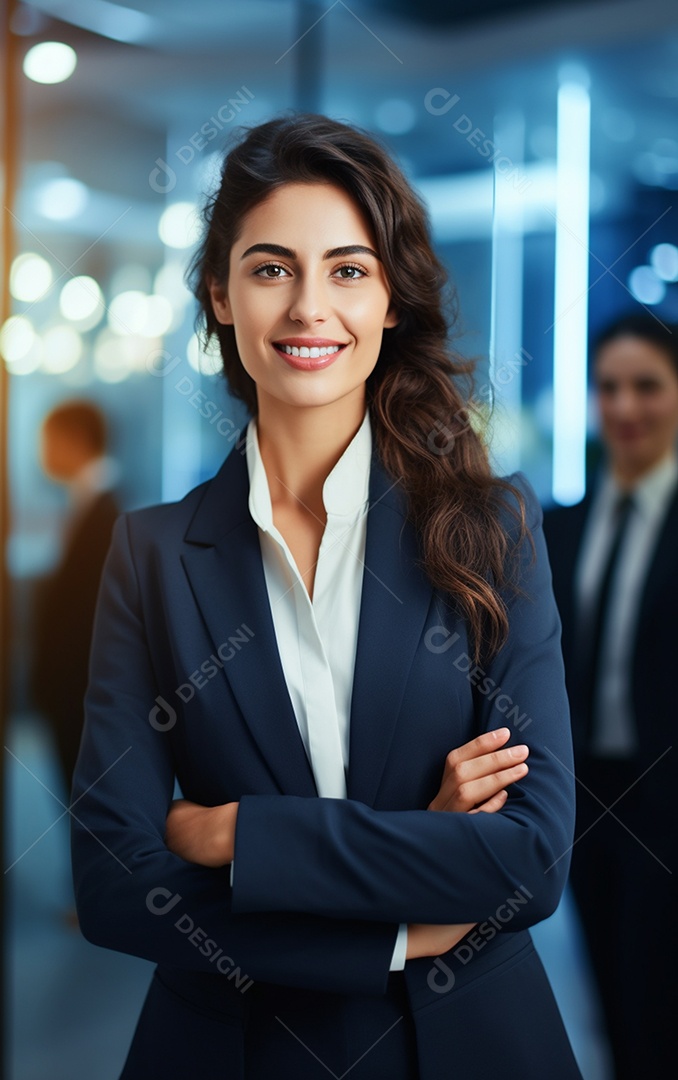 Linda empresária moderna