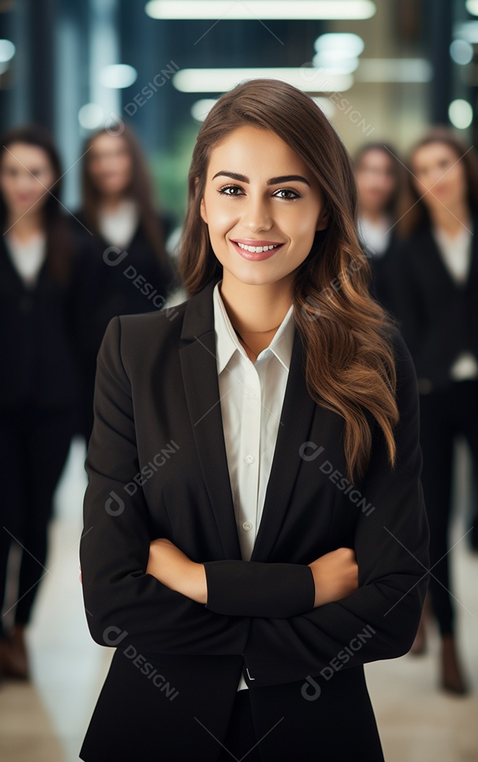 Linda empresária moderna