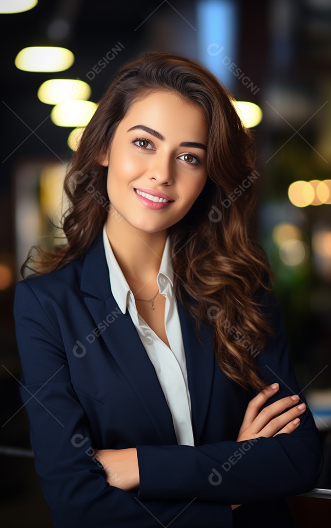 Linda empresária moderna