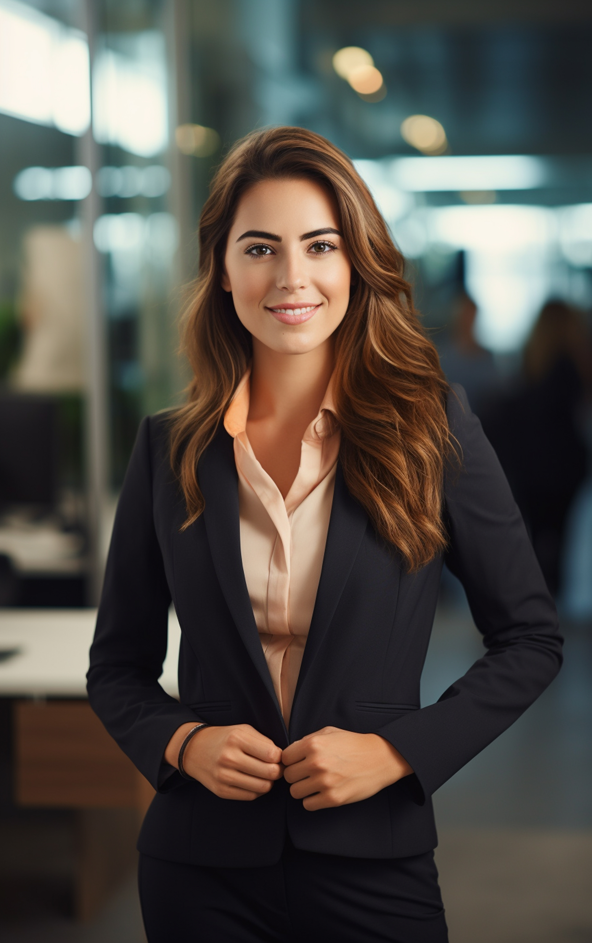 Linda empresária moderna