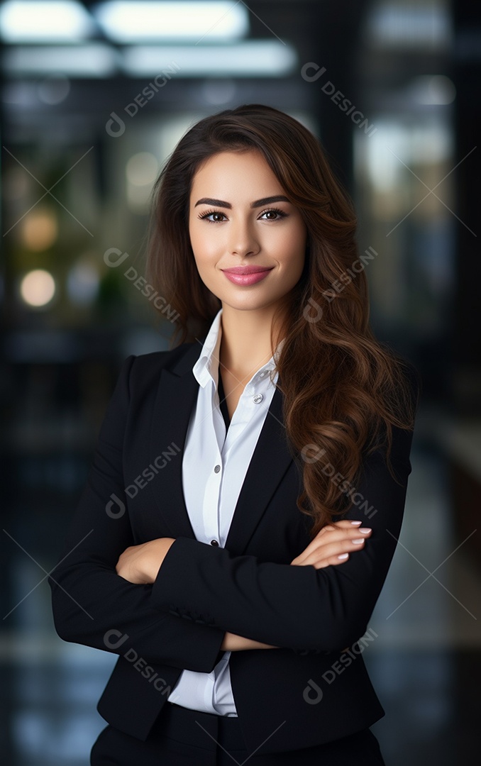 Linda empresária moderna