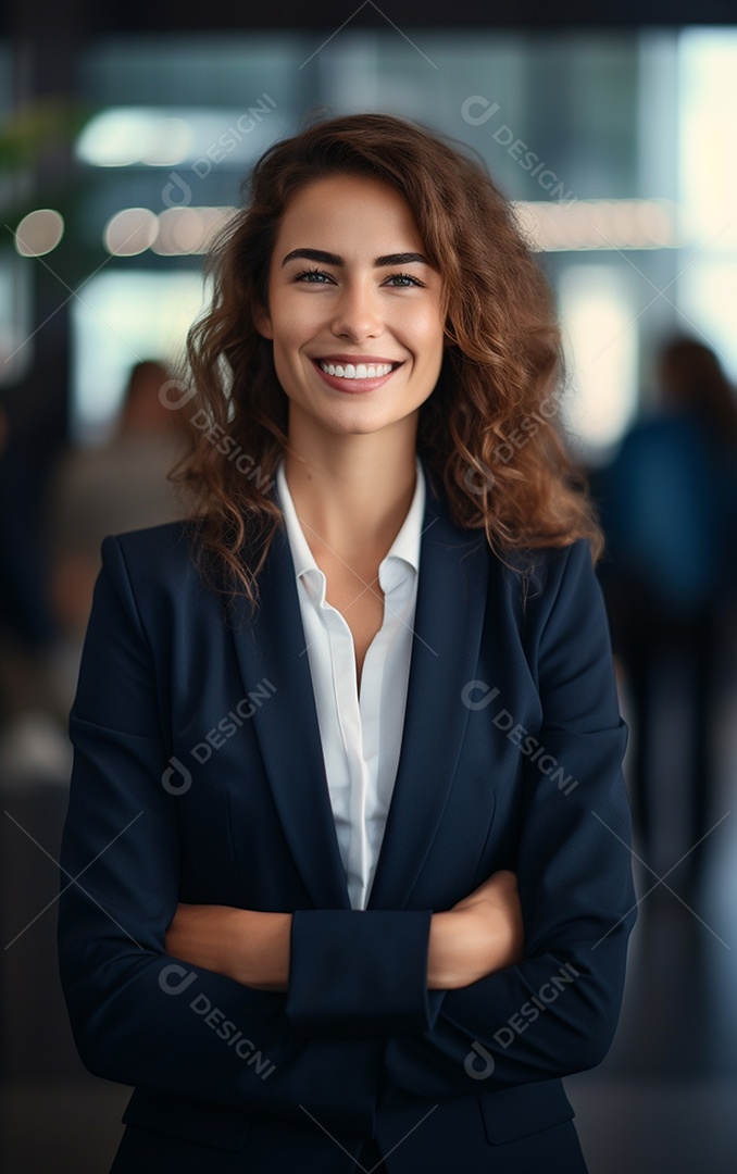 Linda empresária moderna