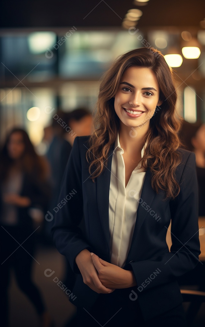 Linda empresária moderna