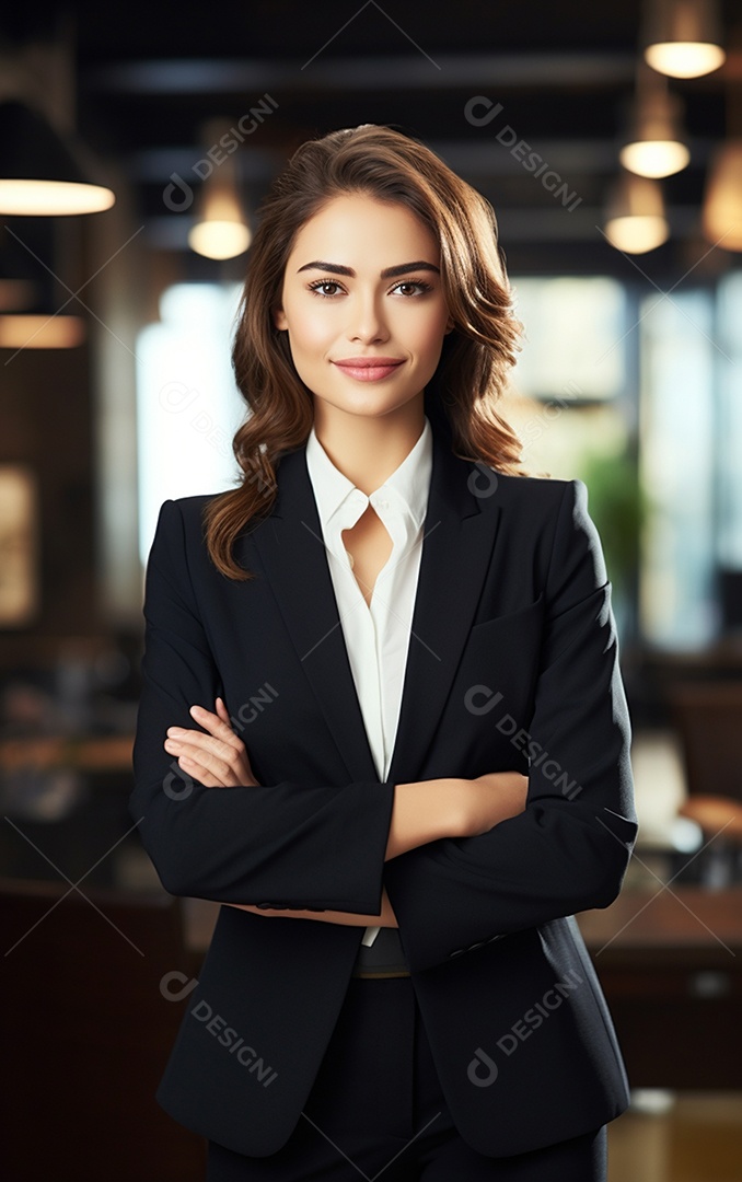 Linda empresária moderna