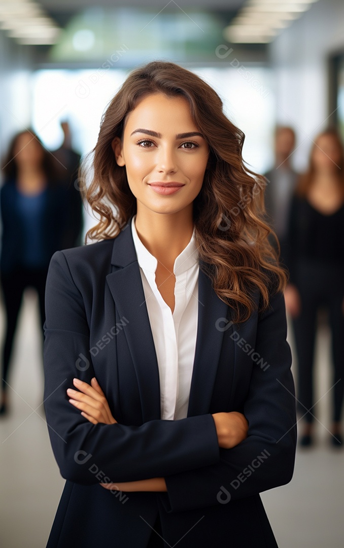 Linda empresária moderna