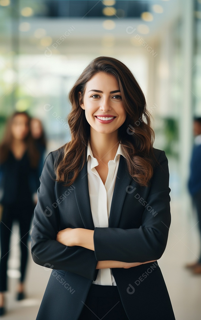 Linda empresária moderna