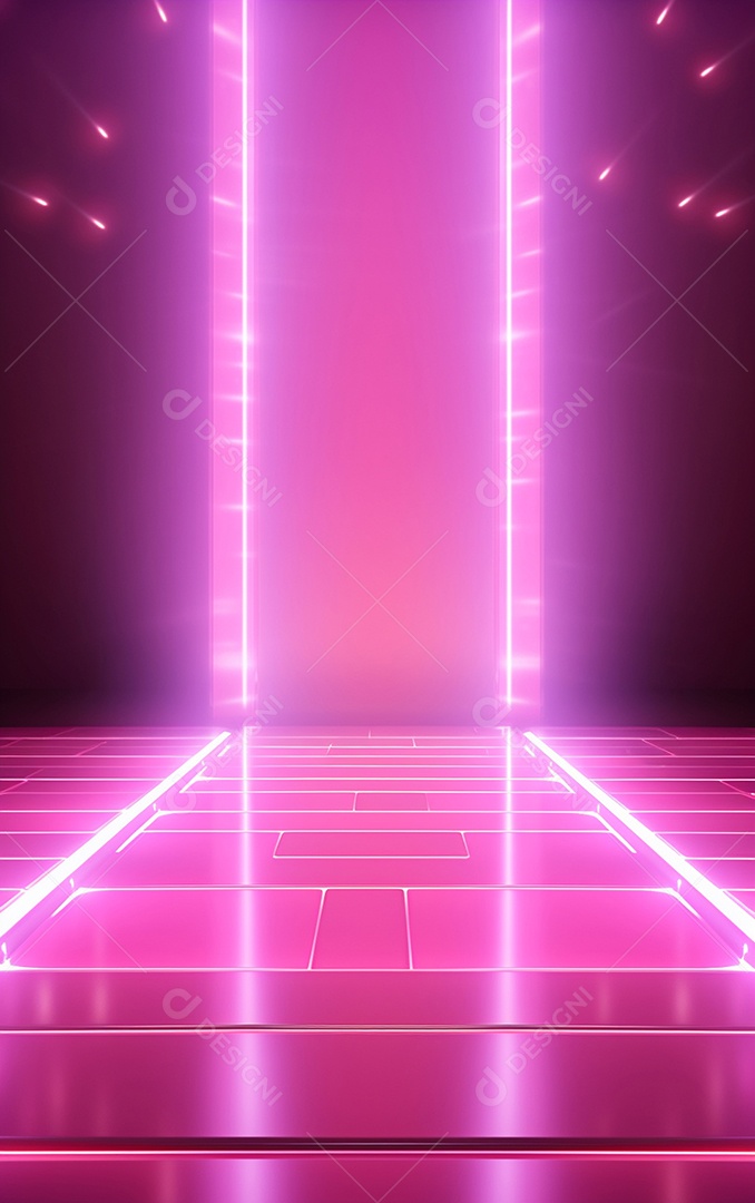 Background com iluminação rosa