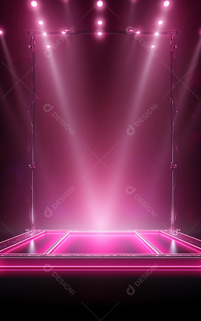 Background com iluminação rosa